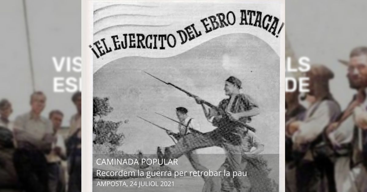 Recordem la guerra per retrobar la pau. Caminada popular des d�Amposta fins al Mas de Talarn