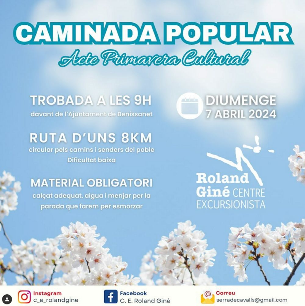 Caminada popular a Benissanet Caminada popular a Benissanet
