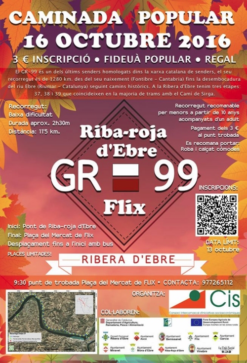 Caminada popular GR-99 Riba-Roja d’Ebre - Flix Caminada popular GR-99 Riba-Roja d’Ebre - Flix