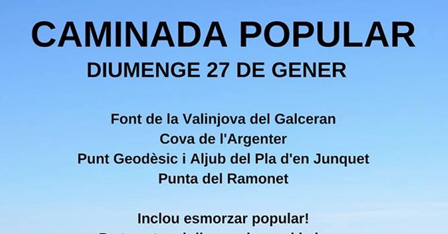 Caminada popular a la Palma d&rsquo;Ebre