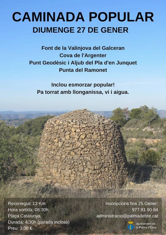 Caminada popular a la Palma d&rsquo;Ebre