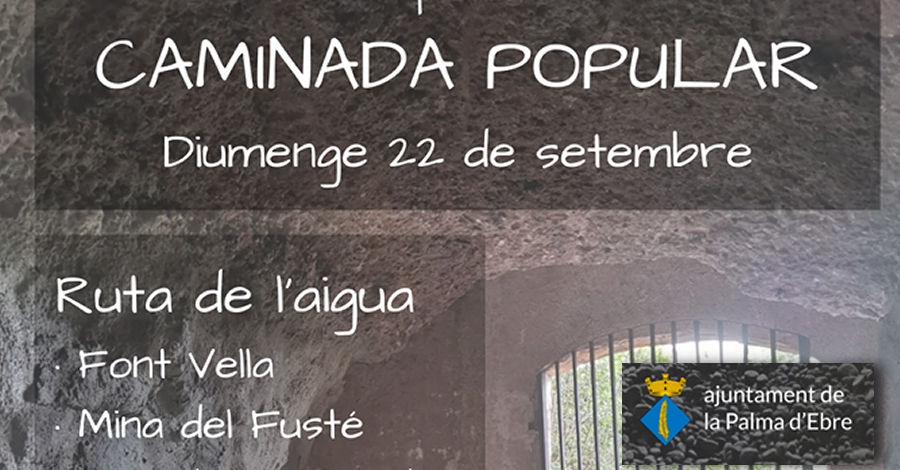 Caminata popular a la Palma d�Ebre. Ruta del agua