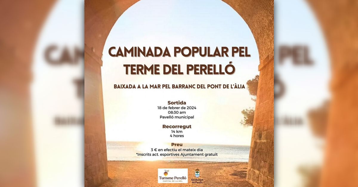 Caminata popular por el t�rmino del Perell�
