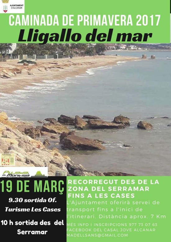 Caminada de primavera 2017 – Lligallo del mar Caminada de primavera 2017 – Lligallo del mar