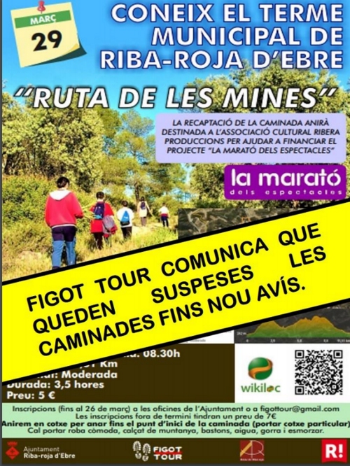 Caminada Ruta de les Mines **Suspesa Caminada Ruta de les Mines **Suspesa