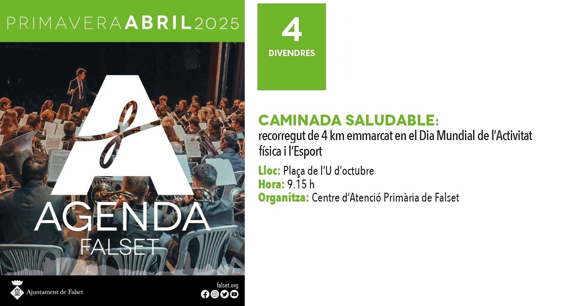 Caminada saludable Caminada saludable