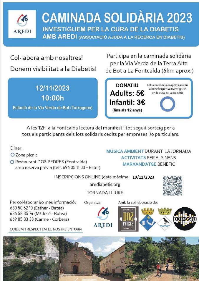 Caminada solidària AREDI (Associació Ajuda a la Recerca en Diabetis) 2023 Caminada solidària AREDI (Associació Ajuda a la Recerca en Diabetis) 2023