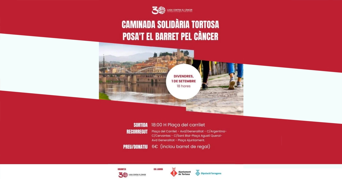 Caminata solid�ria �posa�t el barret pel c�ncer�