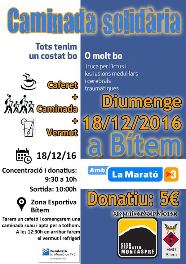 Caminada solid�ria per a la Marat� de TV3