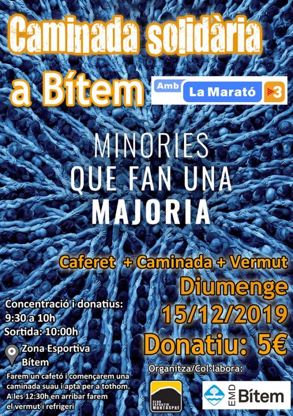 Caminada solidària a Bítem Caminada solidària a Bítem