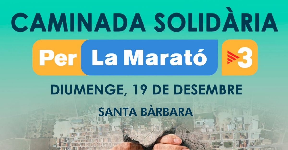 Caminada solid�ria per la Marat� de TV3 a Santa B�rbara