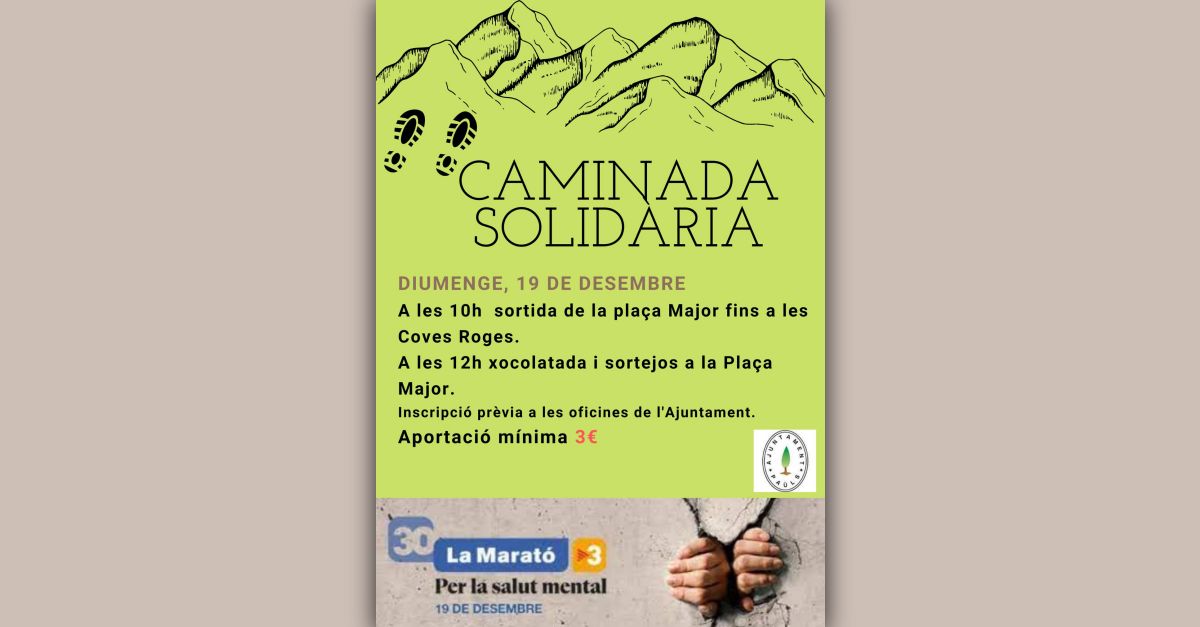 Caminada solidària a benefici de la Marató TV3 a Paüls Caminada solidària a benefici de la Marató TV3 a Paüls