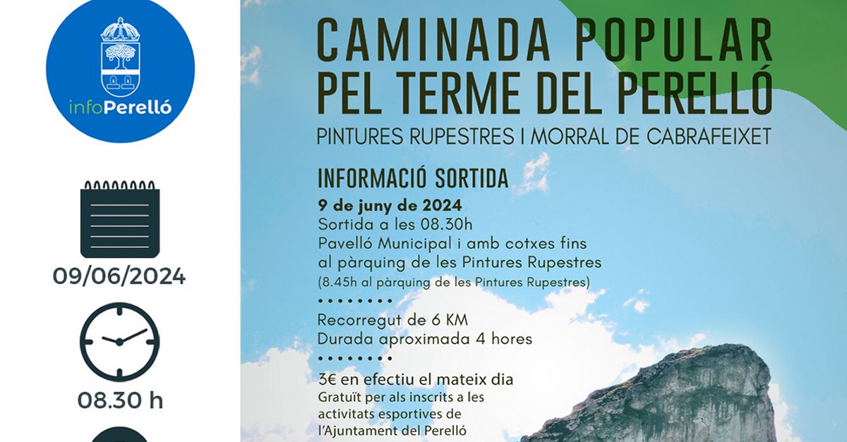 Caminata popular por el t�rmino del Perell�: pinturas rupestres y Morral de Cabrafeixet