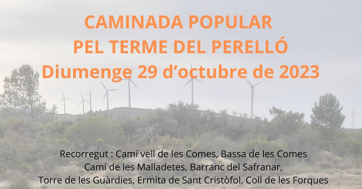 Caminata popular por el t�rmino municipal del Perell�