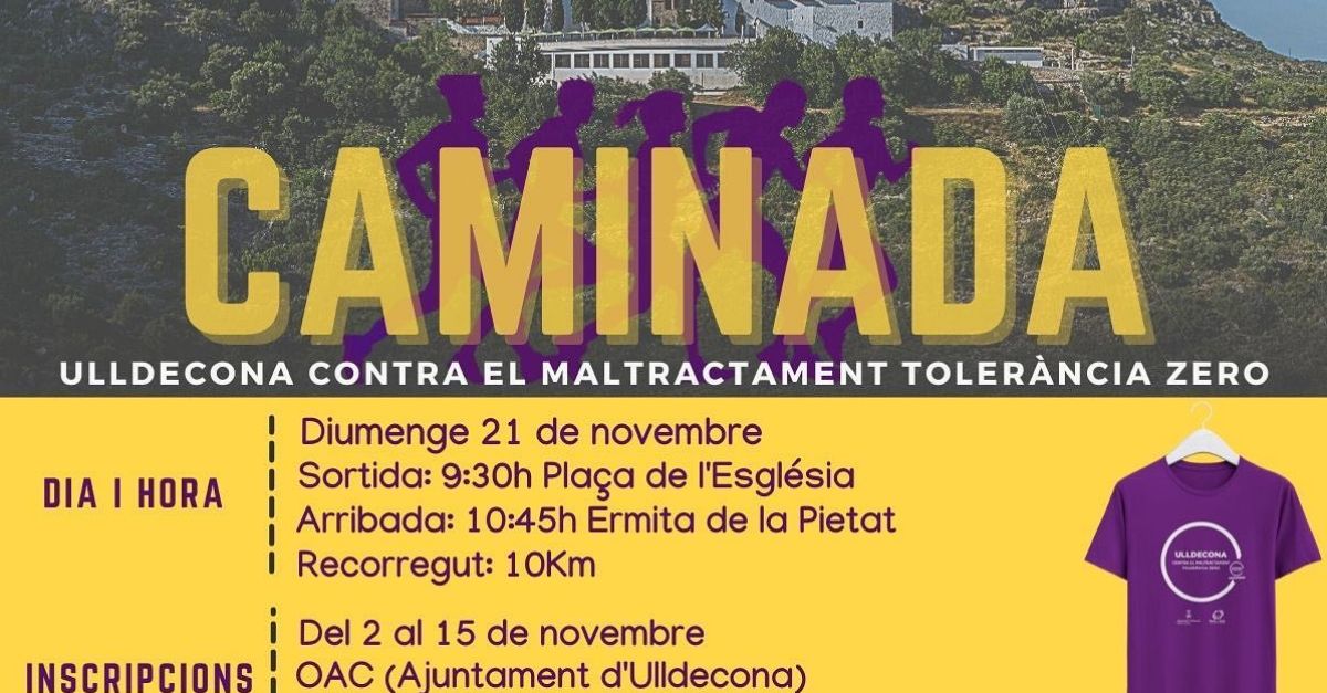 Caminata Ulldecona contra el maltrato tolerancia cero