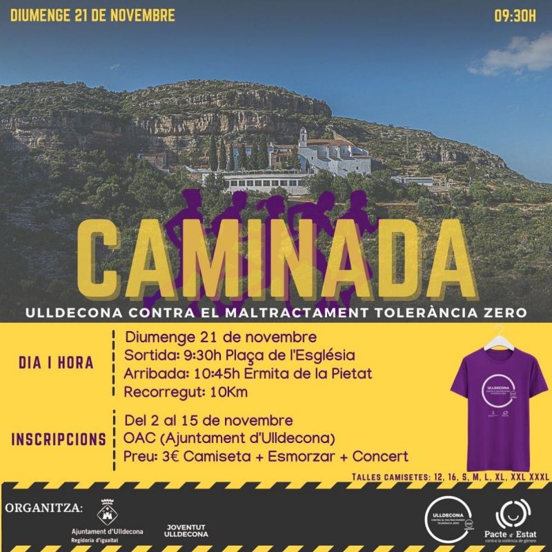 Caminada Ulldecona contra el maltractament toler�ncia zero