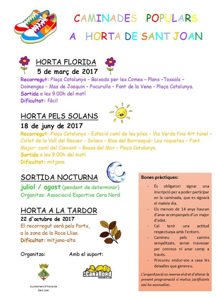 Caminada popular "Horta a la Tardor" Caminada popular "Horta a la Tardor"