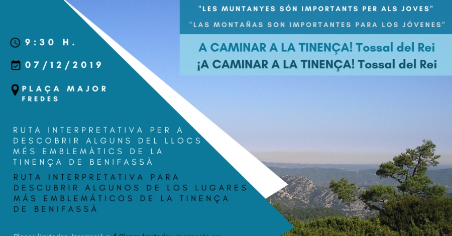 A caminar per la Tinen�a: El Tossal del Rei