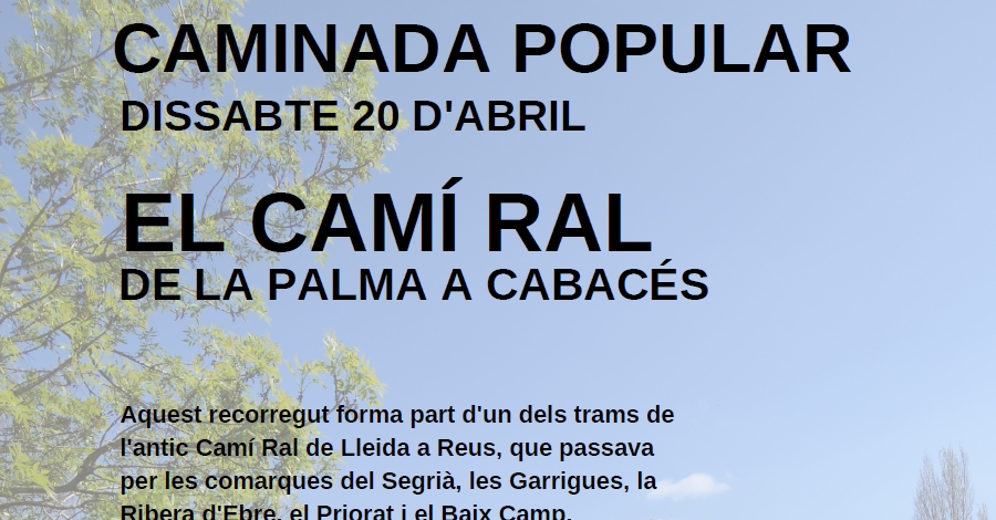 Caminada popular El Cam� Ral. De la Palma a Cabac�s