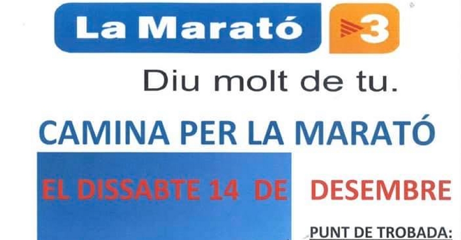Caminada per la Marat� de TV3 a la Torre de l&rsquo;Espanyol
