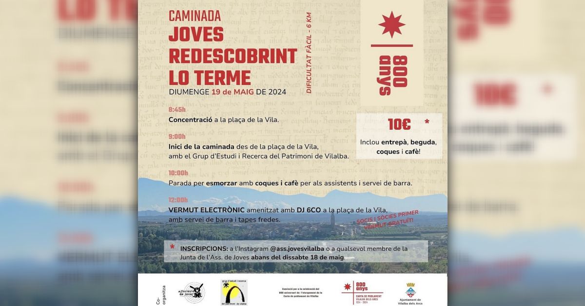 Caminada Joves redescobrint lo terme Caminada Joves redescobrint lo terme