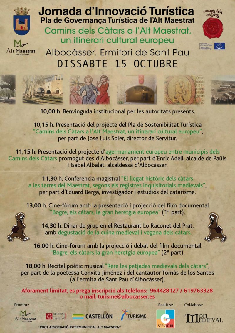 Camins dels Càtars a l’Alt Maestrat, un itinerari cultural europeu Camins dels Càtars a l’Alt Maestrat, un itinerari cultural europeu