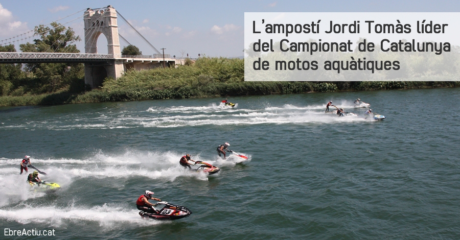 L�ampost� Jordi Tom�s l�der del Campionat de Catalunya de motos aqu�tiques