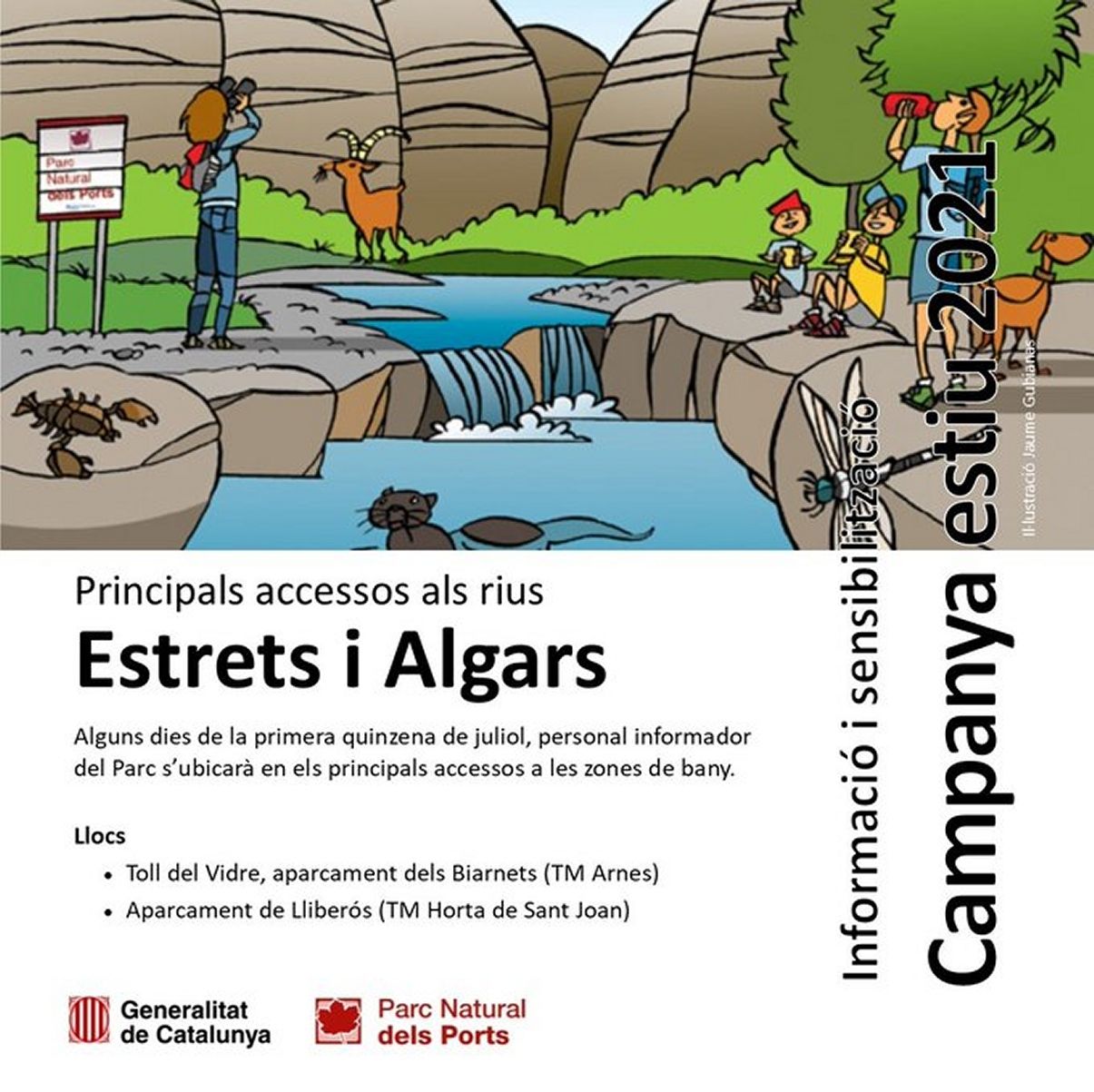 El Parc Natural dels Ports inicia una campanya d&rsquo;informaci� i sensibilitzaci� en dues zones de bany del parc | EbreActiu.cat, revista digital d&rsquo;oci actiu | Terres de l&rsquo;Ebre ...