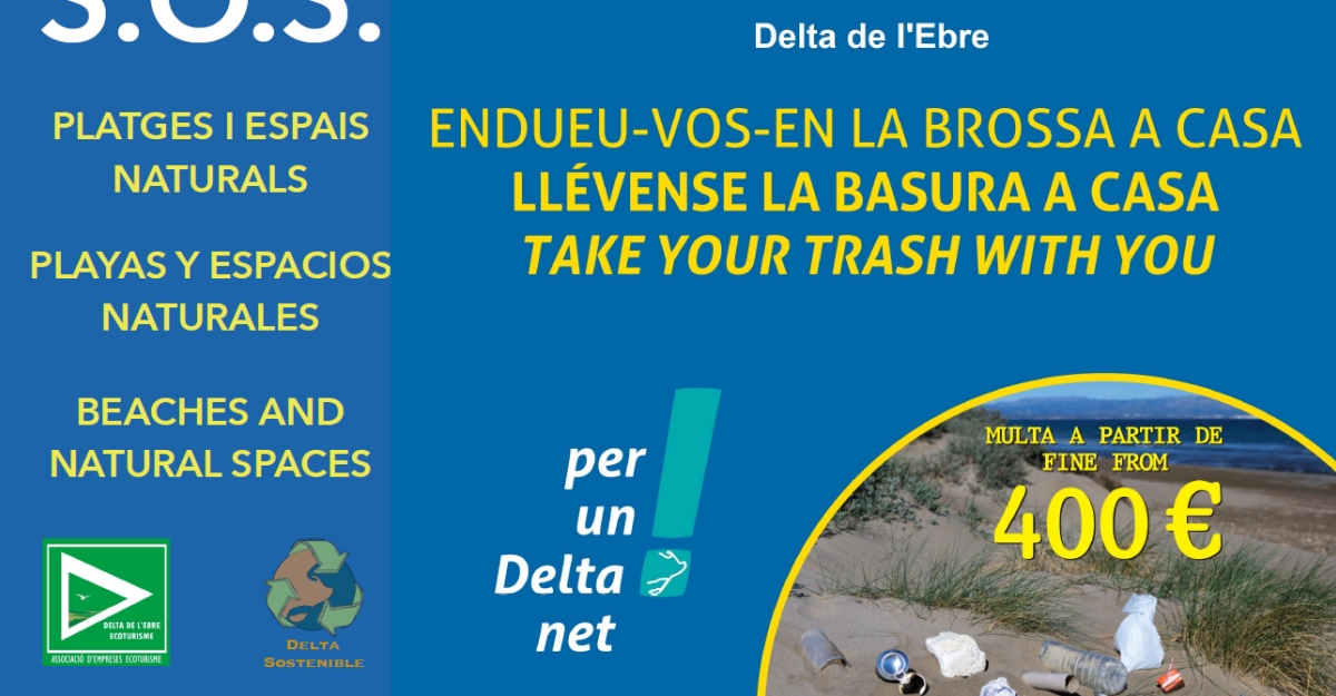 Campanya contra la brossa a les platges del Delta