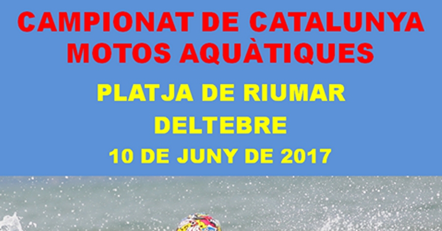 Campionat de Catalunya de Motos Aqu�tiques