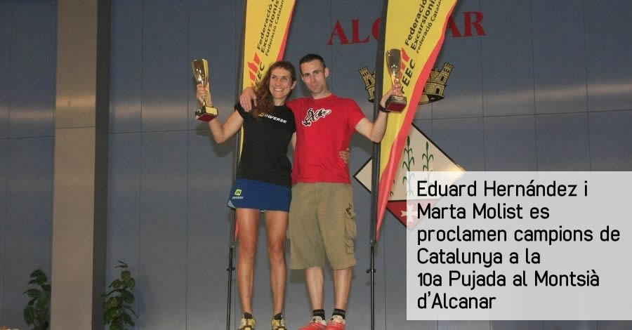 Eduard Hern�ndez i Marta Molist es proclamen campions de Catalunya a la 10a Pujada al Montsi� d�Alcanar