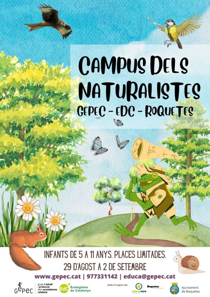 Campus dels Naturalistes del GEPEC-EdC a Roquetes Campus dels Naturalistes del GEPEC-EdC a Roquetes