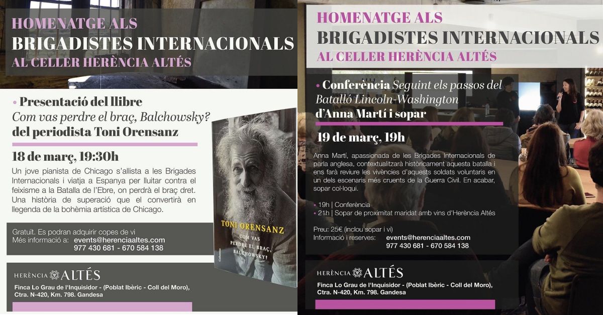 Cap de setmana de mem�ria hist�rica entre vinyes de la Terra Alta