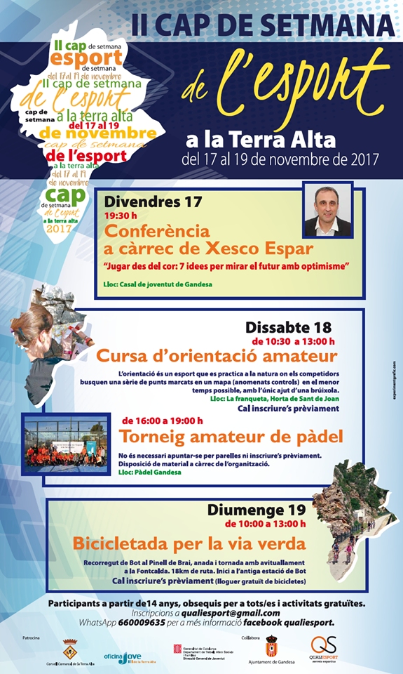 La Terra Alta celebrar� la II Setmana de l&rsquo;Esport | EbreActiu.cat, revista digital d&rsquo;oci actiu | Terres de l&rsquo;Ebre ...