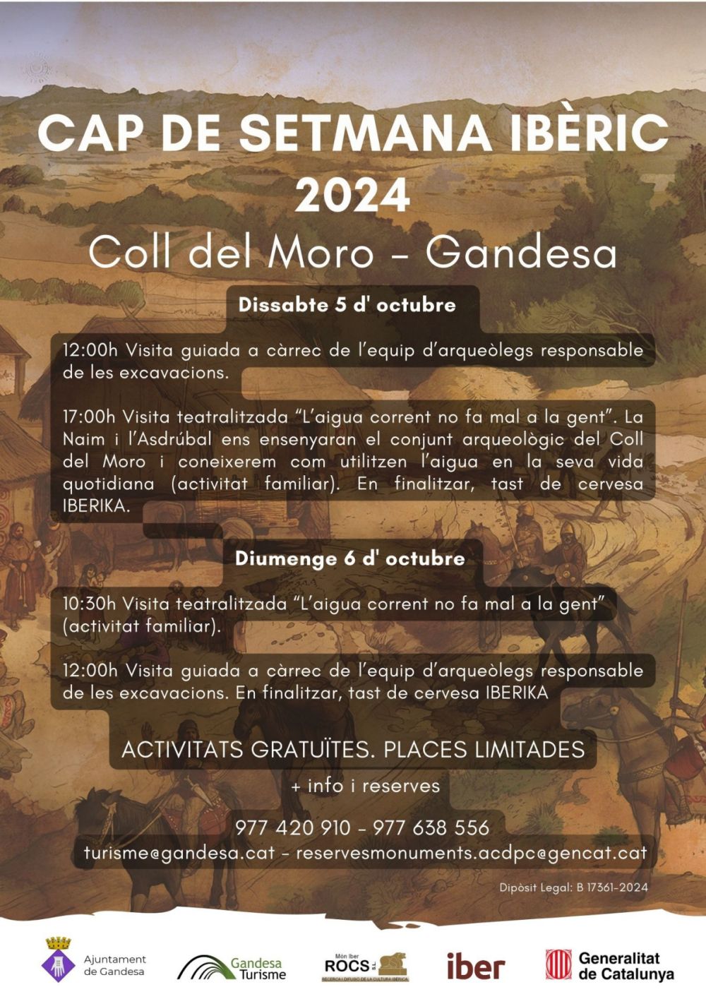 Cap de setmana ibèric: Visita al Coll del Moro de Gandesa Cap de setmana ibèric: Visita al Coll del Moro de Gandesa