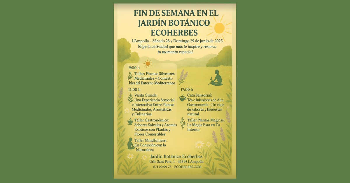 Fin de semana en el jardn botnico Ecoherbes