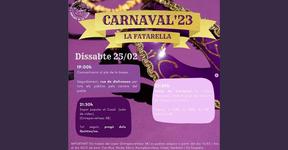 Carnaval La Fatarella 2023 Carnaval La Fatarella 2023