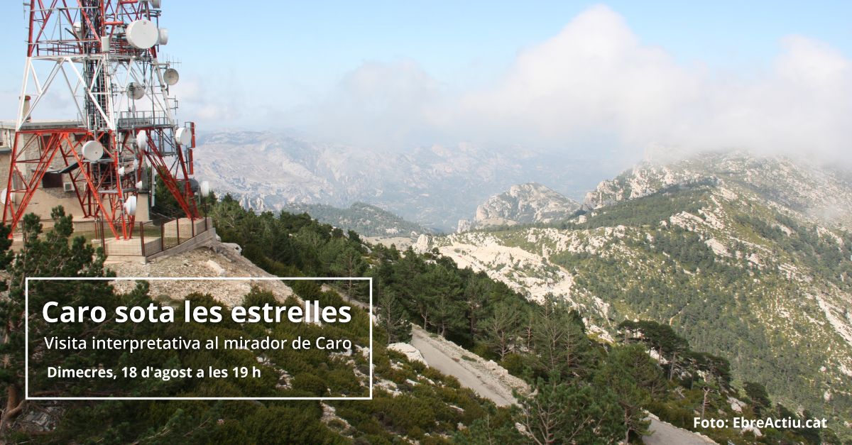 Caro bajo las estrellas. Visita interpretativa al mirador de Caro