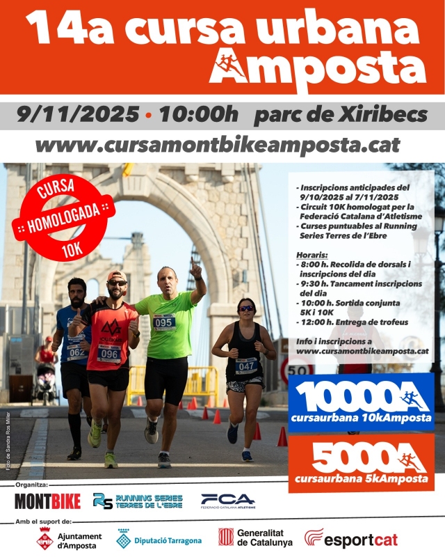 Amposta es prepara per a la 14a Cursa 10K i 5K Montbike, puntuable al Running Series Terres de l&rsquo;Ebre | EbreActiu.cat, revista digital d&rsquo;oci actiu | Terres de l&rsquo;Ebre ...