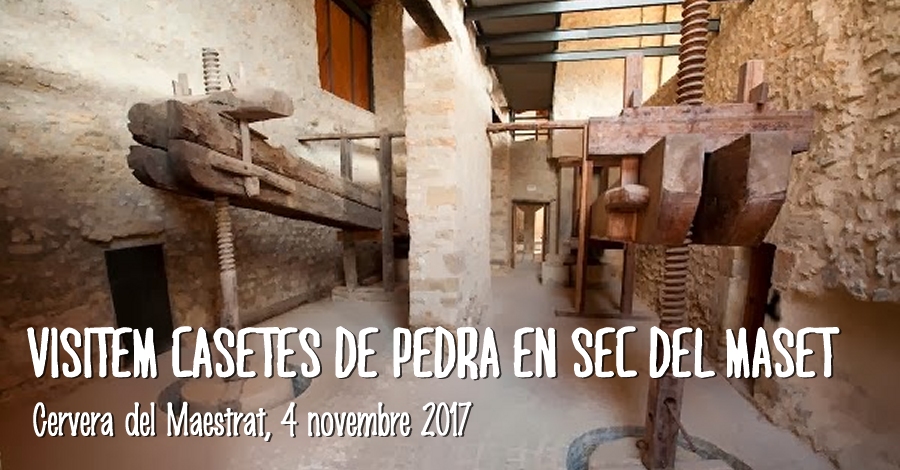 Visitamos construcciones de piedra del Maset 