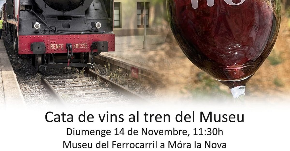 Cata de vinos al tren del Museu