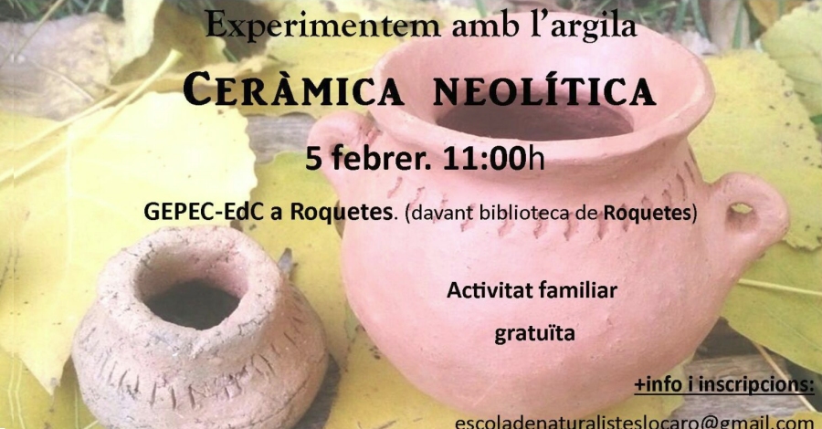Experimentemos con arcilla. Cer�mica neol�tica