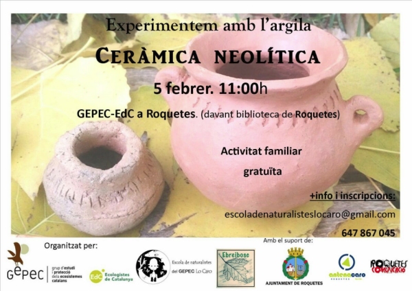 Experimentem amb l’argila. Ceràmica neolítica Experimentem amb l’argila. Ceràmica neolítica