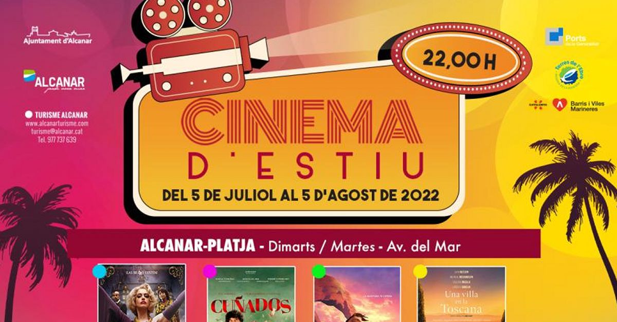 Cinema d�estiu a Alcanar, Alcanar-Platjar i les Cases
