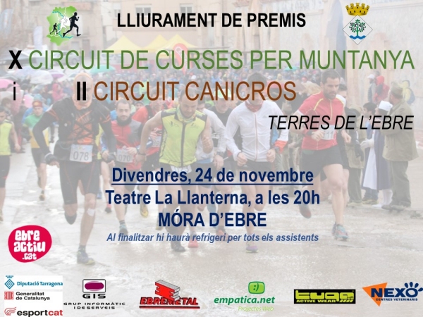 Festa de cloenda del Circuit de Curses per Muntanya Terres de l’Ebre 2017 Festa de cloenda del Circuit de Curses per Muntanya Terres de l’Ebre 2017