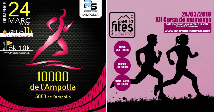 Aquest diumenge, els circuits ebrencs de running i curses per muntanya tenen una cita a lAmpolla i la Pobla de Massaluca