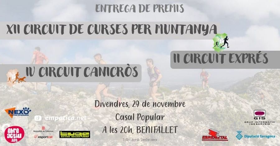 Entrega de Premios Circuits Curses per Muntanya y Canicr�s Terres de l&rsquo;Ebre