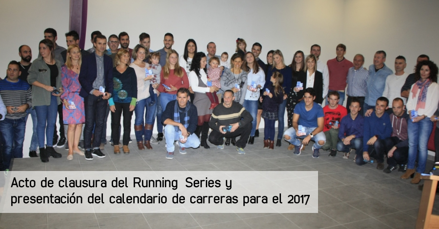 Acto de clausura del Running Series y presentacin del calendario de carreras para el 2017