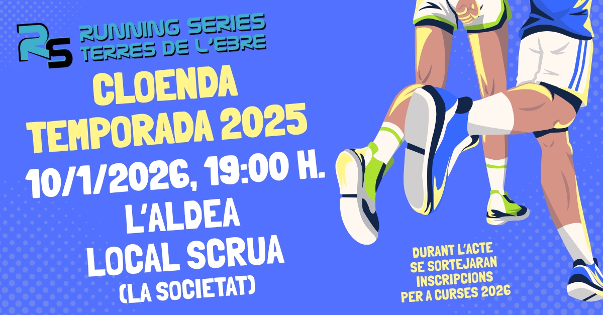 Cloenda temporada 2025 del Running Series Terres de l’Ebre Cloenda temporada 2025 del Running Series Terres de l’Ebre