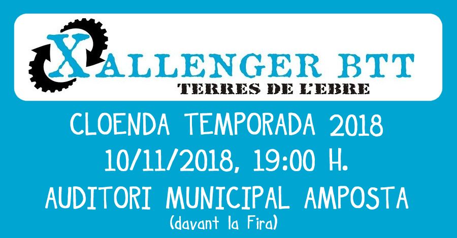 Cloenda Xallenger BTT 2018 Cloenda Xallenger BTT 2018